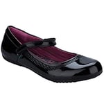 Kickers Triple Black Patent Strap Girls School Shoe