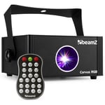 BeamZ Corvus multicolor disco laser (RGB) med fjärrkontroll och DMX, CORVUS RGB SCAN LASER