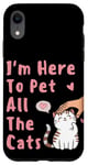 Coque pour iPhone XR Chat mignon dessin animé chaton disant pour les amoureux des chats adolescentes