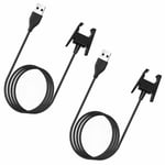 2x 55cm Usb Cable Charger Charging Adapter Wristband For Fitbit Charge 2 Tracker