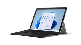 Microsoft Surface Go 3 Ordinateur Portable (Windows 11, écran 10.5'', 8Go RAM, 128Go SSD, Intel Core i3, WiFi, Platine) Le 2-en-1 PC/Tablette Compact & Polyvalent + Clavier Noir + Stylet Noir