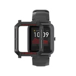 SIKAI CASE Protective Case Compatible with Huami Amazfit Bip/Bip Lite/Bip 1S / Bip S Smart Watch, TPU Scratch-Resist Shockproof Frame, TPU Cover Shell, Coverage Protection (Black Grey Red)