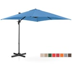 Uniprodo Aurinkovarjo - riippuva sininen neliö 250 x cm kääntyvä