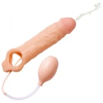 Size Matters Realistic Ejaculating/Squirting Cock Penis Sleeve/Sheath Extension