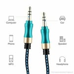 Aux Cable Audio Lead 3.5mm Jack to Jack Stereo Male for Car PC Phone 1m 