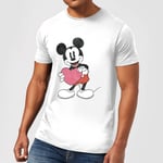 T-Shirt Homme Mickey Mouse Je t'Offre mon Cœur (Disney) - Blanc - XL - Blanc