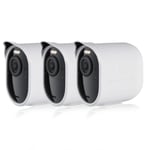 Protective Silicone Skin with Sunroof compatible with Arlo Ultra - Accessorize and protect your Arlo camera (White, 3 Pack)