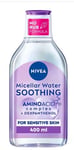NIVEA Soothing Micellar Water Sensitive Skin Cleanser and Make Up Remover 400ml