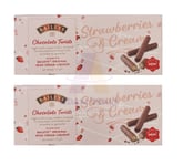 2x Baileys Strawberries & Cream Chocolate Twists Irish Cream Liqueur Christmas