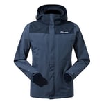 Berghaus Men's Hillwalker Interactive Gore-Tex Waterproof Shell Jacket, Breathable, Durable Coat, Carbon/Black, XL