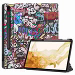 Samsung Galaxy Tab S7 Plus etc. mönster Fodral - Cartoon Graffiti