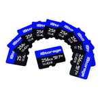 10 PACK iStorage microSD Card 256GB | Encrypt data stored on iStorage microSD Cards using datAshur SD USB flash drive | Compatible with datAshur SD drives only