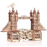 Gigamic- Tower Bridge Petite Maquette 3D Mobile en Bois, PWTOS,