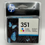 Genuine HP 351 Tri-Colour CB337EE Printer Ink Cartridge VAT.Inc - No Box