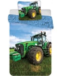 Carbotex Grön traktor - Påslakanset Junior 100×135 cm