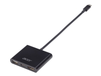Acer - Extern videoadapter - USB-C - HDMI - svart - Parti - för Chromebook 11 14 14 for Work 15 Chromebook R 13 Chromebook Spin 11 13 Swift 7
