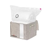 Compactor – Housse de rangement sous vide Oxford Taille M – Format compact idéal rangement vêtements et oreillers - Rangement couettes vêtements et oreillers