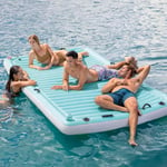 INTEX Inflatable Lounger Beach Pool Float Air Bed Blue Vinyl vidaXL