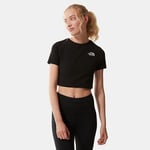 The North Face Women's Cropped T-Shirt TNF Black (55AO JK3)