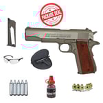 Luftvapen Paket Deal Pistol - Swiss Arms 1911 SEVENTIES Stainless