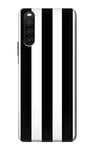 Black and White Vertical Stripes Case Cover For Sony Xperia 10 III