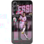 Samsung Galaxy A15 5G Genomskinligt Skal Lionel Messi - Rosa