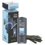 Dove Men+Care Daily Care Body Wash & Gloves with touch-sensitive fingertips G...