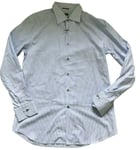 Paul Smith LONDON LS Shirt striped  Size 17 / 43 SLIM fit  p2p 22.5"