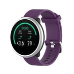 Bracelet en silicone 20 mm souple violet pour votre Polar Ignite Smart Watch