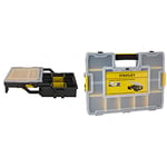 Stanley Tools STST1-75540 Sort master, Multi-Level Organiser - 40 x 30 x 13.7 cm & Professional Organiser, Tool Box, Tool Organiser, Sort Master Seal Tight ‎STA194745