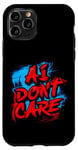 Coque pour iPhone 11 Pro Ai Don't Care Intelligence Artificielle Style Graffiti Cool