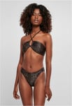 Urban Classics Ladies AOP Hot V Bikini (3XL,brownleo)