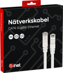 Inet Nätverkskabel Cat6 Vit10 m