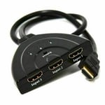 3 ports avec indicateur led Switch HDMI Sélecteur Switcher HDMI Splitter