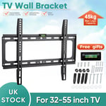 TV Wall Bracket Fixed Mount 32 37 40 42 46 48 50 55" inch Plasma LED LCD LG SONY