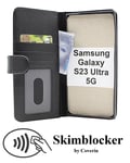 Skimblocker Plånboksfodral Samsung Galaxy S23 Ultra 5G (Svart)