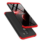 IMEIKONST Xiaomi Poco F1 Case 3 in 1 Design Hard PC Case Premium Slim 360 Degree Full Body Protective Shockproof Ultra Thin Cover for Xiaomi Poco F1. 3 in 1 Black + Red AR