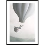 Gallerix Poster Flying With Hot Air Balloon 30x40 5212-30x40