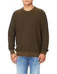 BOSS Mens Kapoko Jacquard-Knit Sweater in Organic Cotton and kapok Green