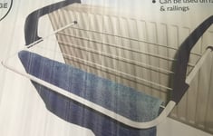 3m Drying Radiator Airer Clothes Dryer Bar Towel Rack Bathroom Indoor Adjustable