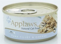 Applaws - 12 x Wet Cat Food 70 g - Tuna & Cheese