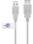 USB 2.0 Hi-Speed extension cable with USB certific