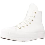 CONVERSE Women's Chuck Taylor All Star Lift Platform Mono White Sneaker, 9 UK
