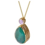 Swarovski smykke Orbita necklace Drop cut, Multicolored, Gold-tone plated - 5600517