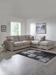 Very Home Chicago Deluxe Fabric Right Hand Corner Sofa With Footstool
