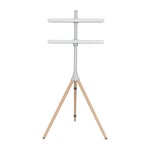 Dacota TV-golvstativ 40-65", ljusgrå/ljusbrun