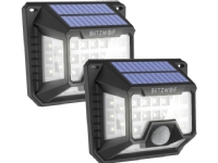 Blitzwolf LED-solcellslampa för utomhusbruk Blitzwolf BW-OLT3 med rörelse- och skymningssensor, 1200mAh (2 st)
