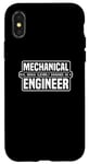 Coque pour iPhone X/XS Ingénieur mécanique drôle - Génie maléfique intelligemment