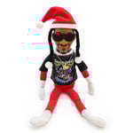 Snoop On A Stoop Jultomte Docka Svart Tomte Docka 118 Tum Handgjord Hip Hop Docka Plysch Leksaker Presenter För Hem Trädgård Halloween  (FMY) Dog red