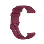 New Watch Straps 20mm Silicone Strap For Huami Amazfit GTS/Samsung Galaxy Watch Active 2 / Gear Sport(Navy blue) (Color : Wine red)